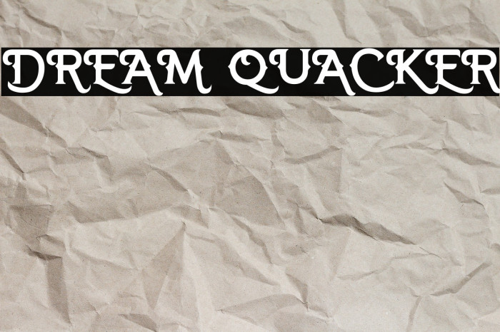 DREAM QUACKER Example 3