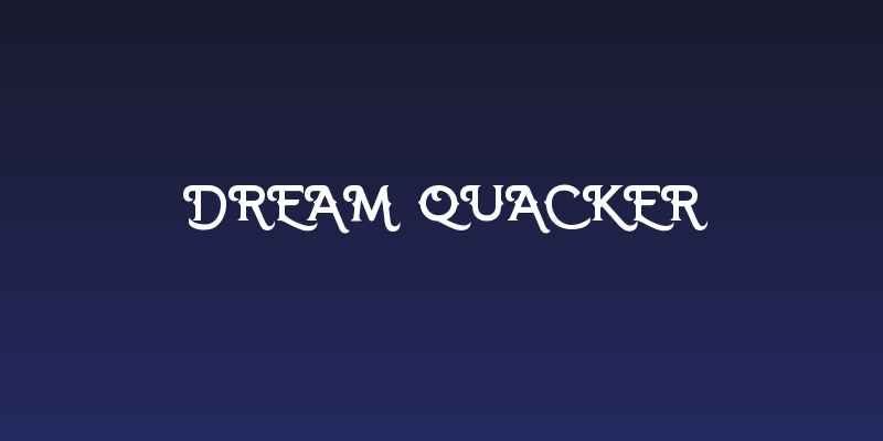 DREAM QUACKER Social Header