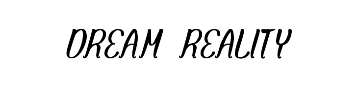DREAM REALITY  font caratteri gratis
