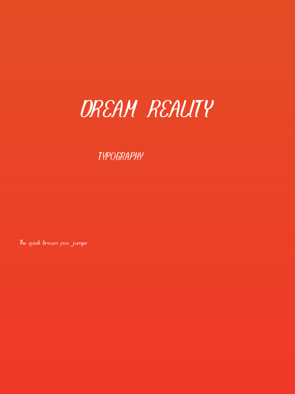 DREAM REALITY Poster