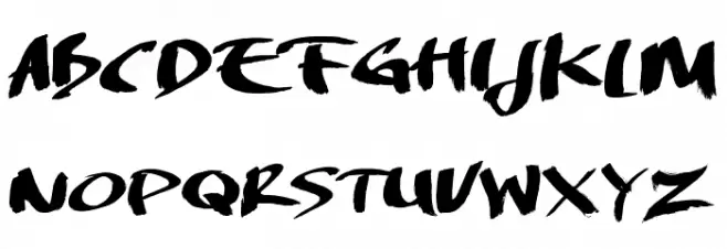 DREAMERS BRUSH Font UPPERCASE