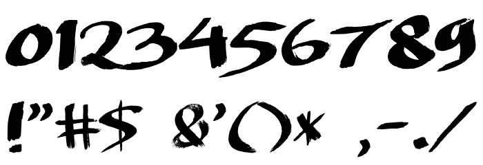 DREAMERSBRUSH Font OTHER CHARS