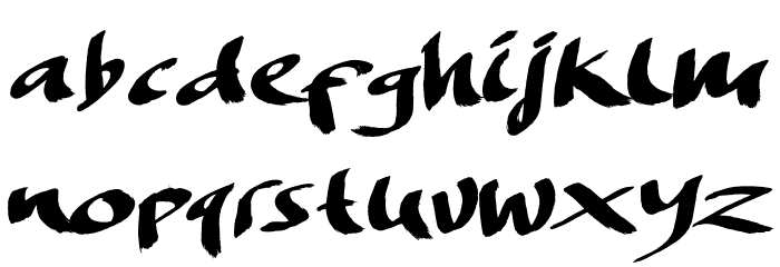 DREAMERSBRUSH Font LOWERCASE