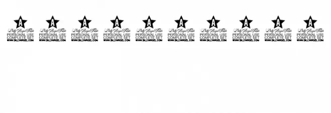 DRIPINKPERSONALUSE-Black Font OTHER CHARS