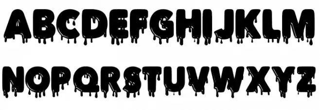DRIPINKPERSONALUSE-Black Polices MAJUSCULES