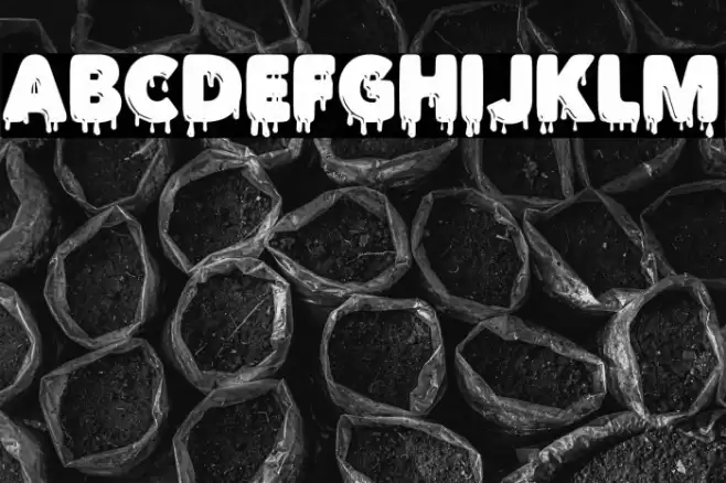 DRIPINKPERSONALUSE-Black Font examples