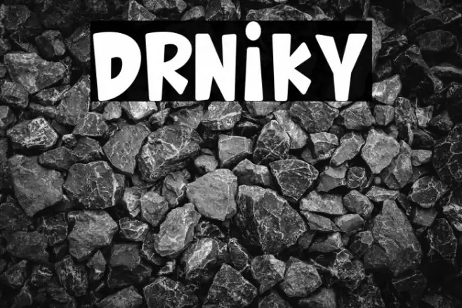 DRNIKY Font examples