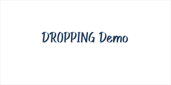 DROPPING Demo Logo