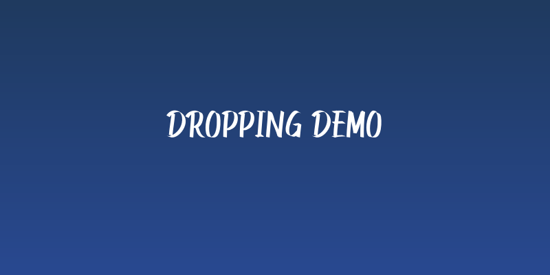 DROPPING Demo Social Header