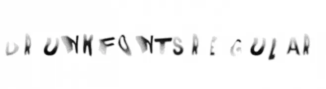 DRUNK FONTS Regular  フリーフォントのダウンロード