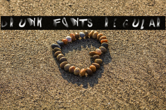 DRUNK FONTS Regular Example 3