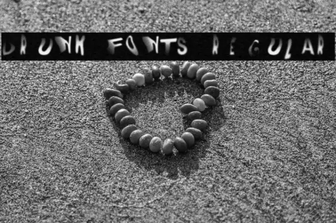 DRUNK FONTS Regular Example 3