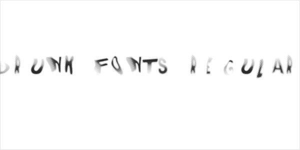 DRUNK FONTS Regular Logo