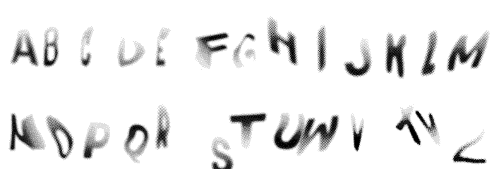 DRUNK FONTS Regular Font LOWERCASE