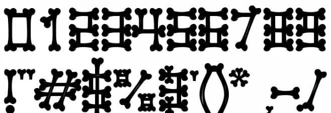 Dr. Bones Font OTHER CHARS