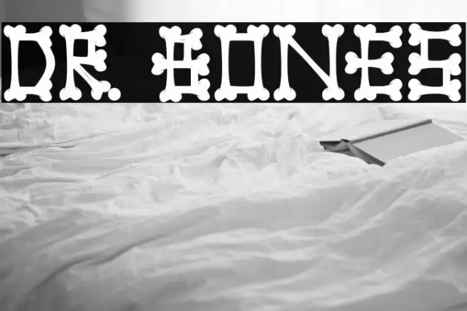 Dr. Bones Font examples