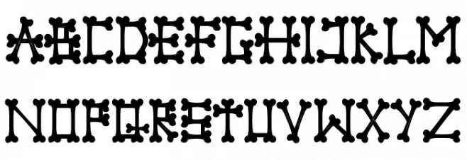 Dr. Bones 字体 小写