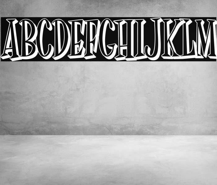 Dr Phibes Shadow Font examples