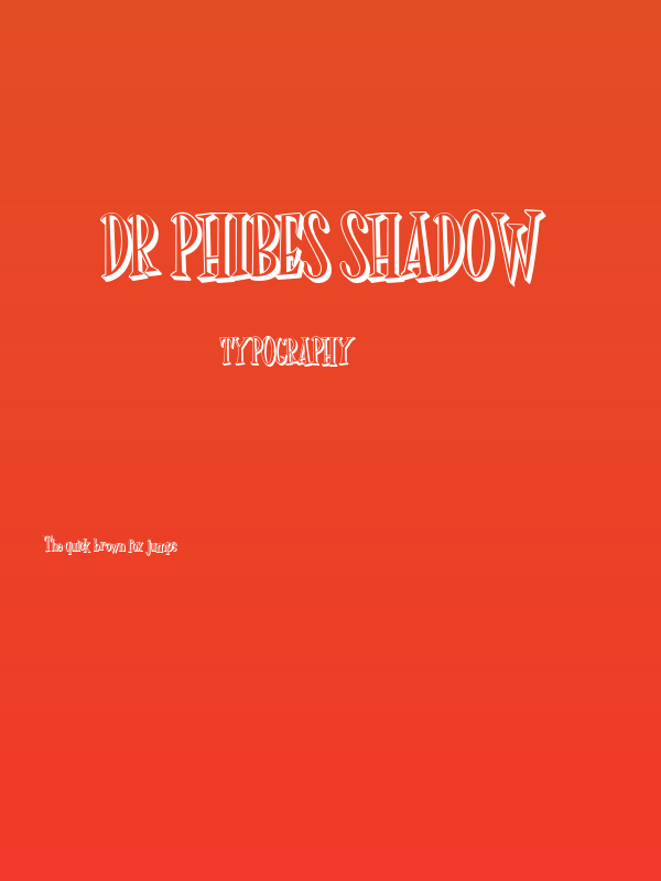 Dr Phibes Shadow  Poster