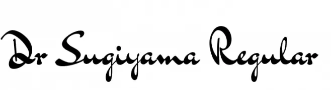 Dr Sugiyama Regular  フリーフォントのダウンロード