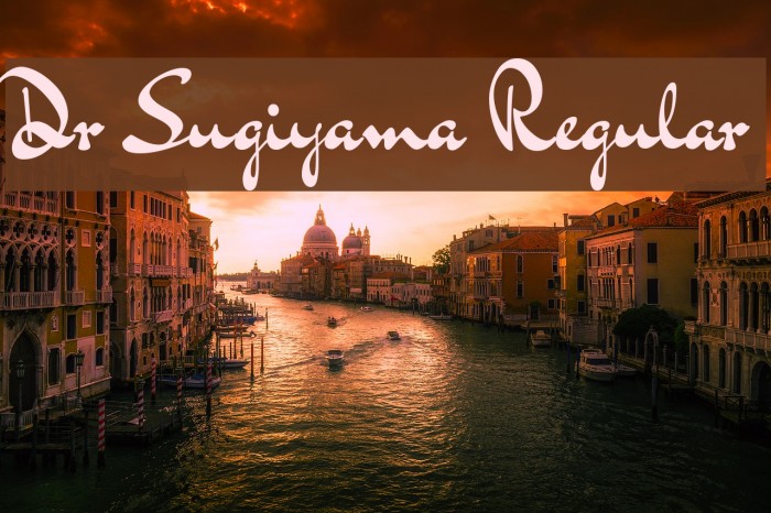 Dr Sugiyama Regular Example 1