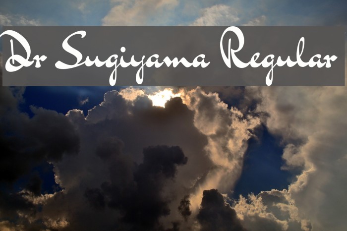 Dr Sugiyama Regular Example 3