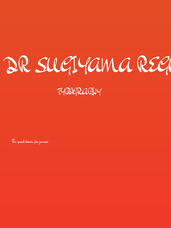 Dr Sugiyama Regular Poster