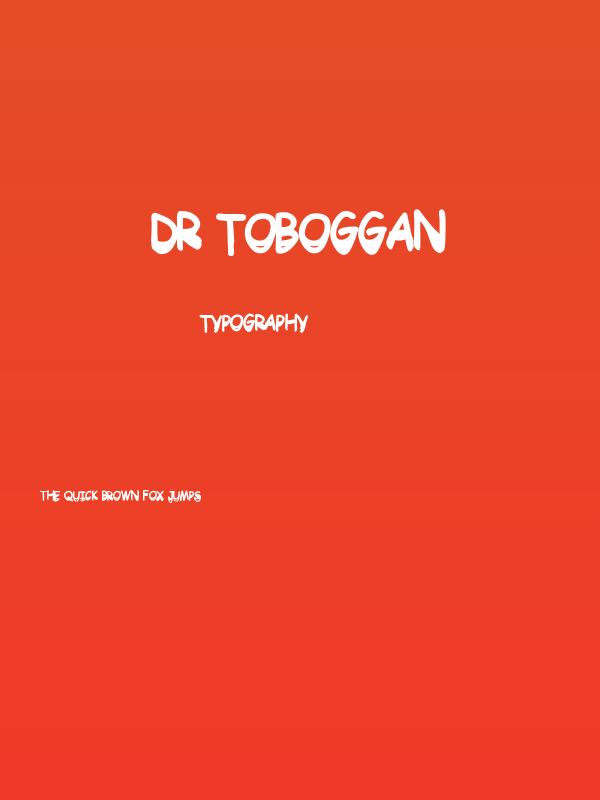 Dr Toboggan Poster
