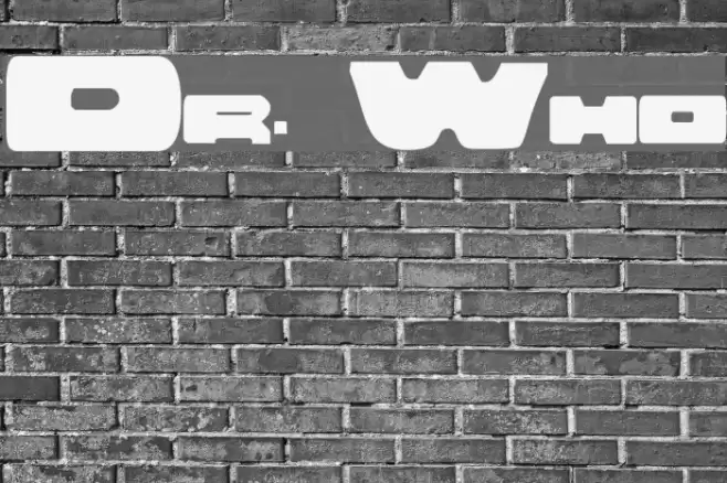 Dr. Who خط examples