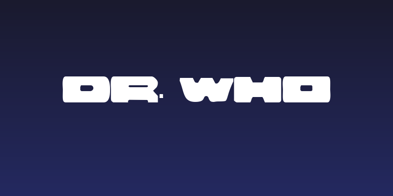 Dr. Who Social Header