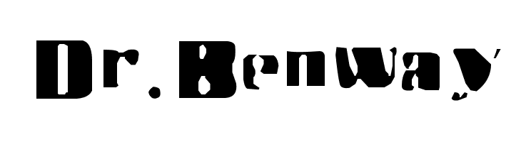 Dr.Benway  Frei Schriftart Herunterladen