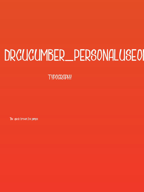 DrCucumber_PersonalUseOnly Poster