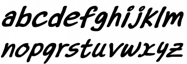 Dr.Marz Bold italic Fuentes MINÚSCULAS