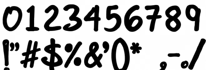 DrMarz Bold Font OTHER CHARS