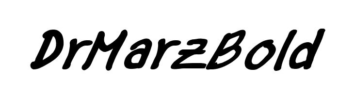 DrMarz Bold  Скачать бесплатные шрифты