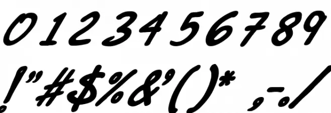 DrMarz Bold Font OTHER CHARS