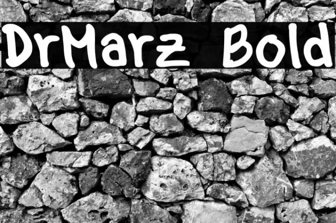 DrMarz Bold Font examples