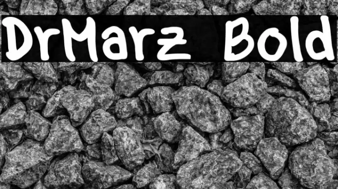 DrMarz Bold Font examples