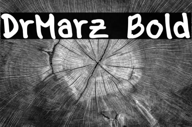 DrMarz Bold Font examples