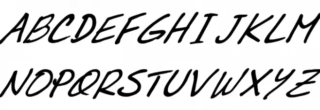 Dr.Marz Italic Fonte MAIÚSCULAS