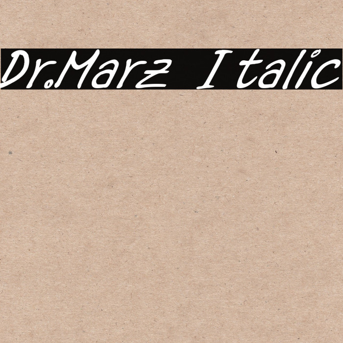 Dr.Marz Italic Example 1