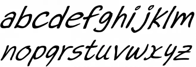 Dr.Marz Italic फ़ॉन्ट लोअरकेस