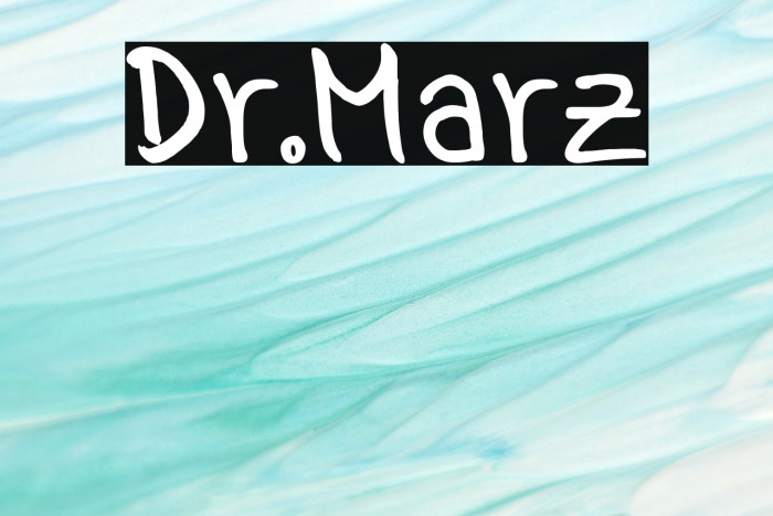 Dr.Marz Font examples