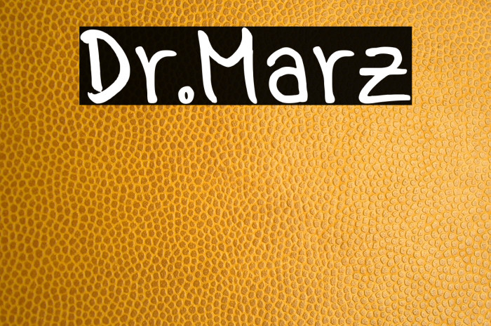 Dr.Marz Font examples