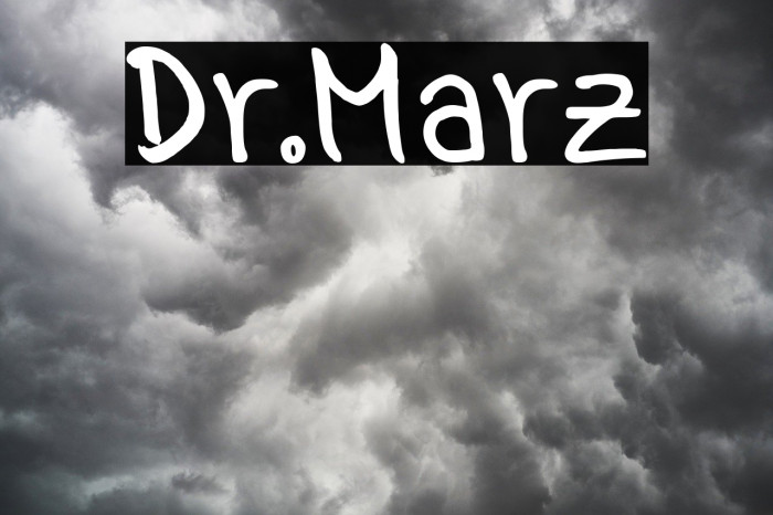 Dr.Marz Font examples
