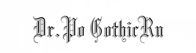 Dr.Po GothicRu  Descarca Fonturi Gratis