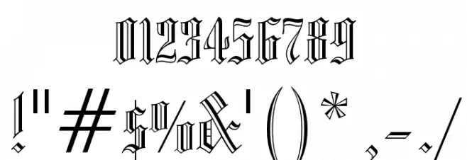 Dr.Po GothicRu フォント その他の文字