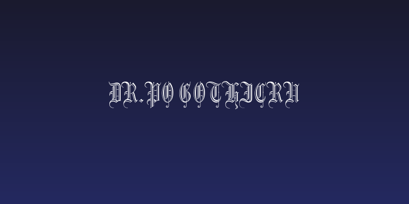 Dr.Po GothicRu Social Header