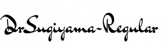 DrSugiyama-Regular  Frei Schriftart Herunterladen