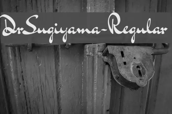 DrSugiyama-Regular Font examples
